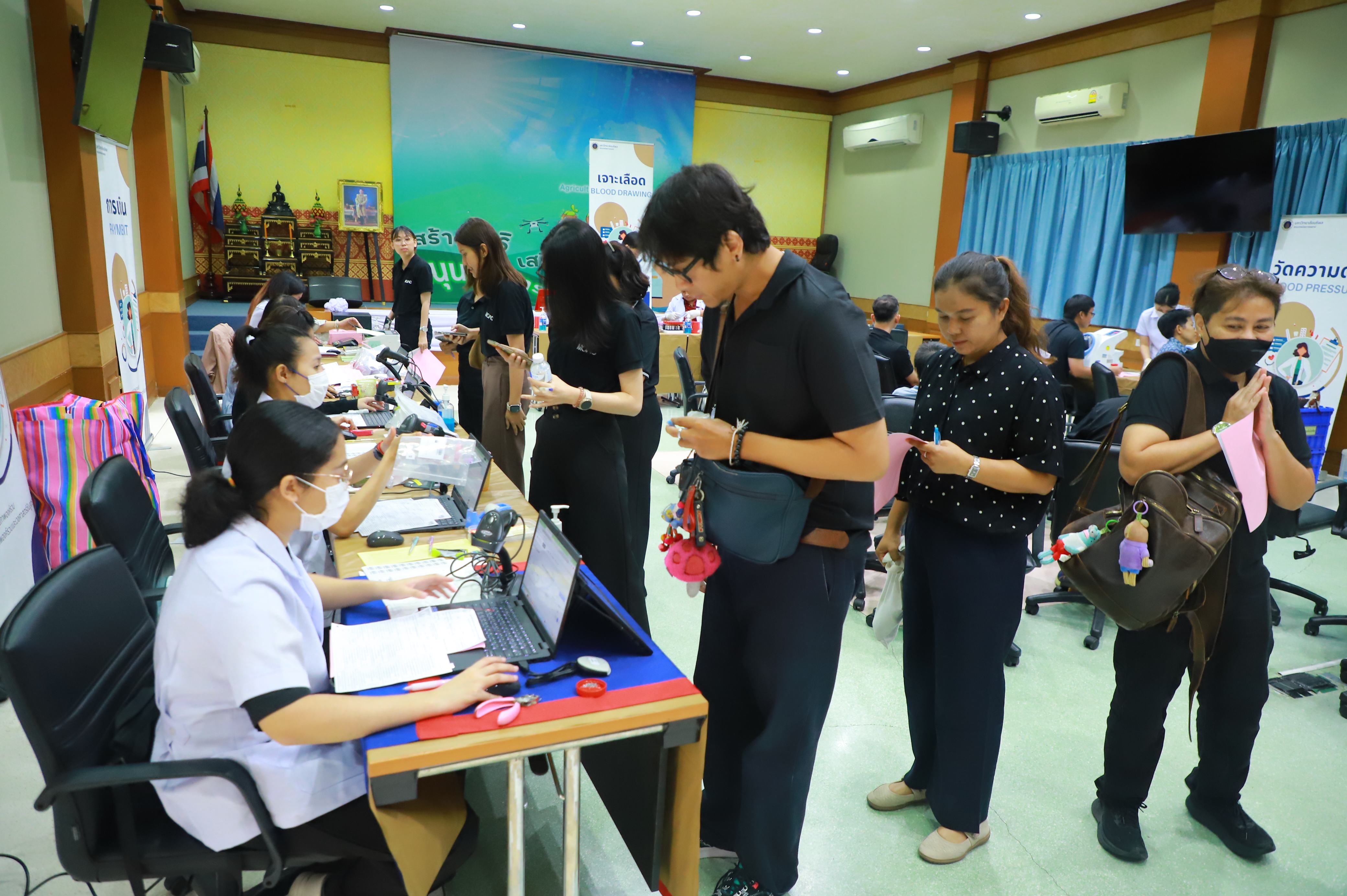 title - ส.ป.ก.ร่วมกับ คณะเทคนิคการแพทย์ มหาลัยมหิดล จัดกิจกรรมตรวจสุขภาพประจำปีให้กับข้าราชการและบุคลากร ส.ป.ก.